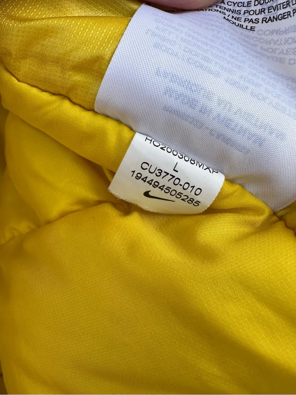 Nike Sportswear Tech Pack Down Fill Puffer Jacket Neon Yellow Men's Size L